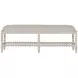Jennifer White Upholstered 58" Bed Bench