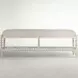 Jennifer White Upholstered 58" Bed Bench