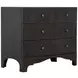 Princeton Cerused Forest Black 3 Drawer Chest