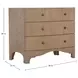 Princeton Blonde Natural 3 Drawer Chest