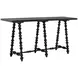 Kirkwood Cerused Forest Black Rectangular Console Table
