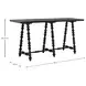 Kirkwood Cerused Forest Black Rectangular Console Table