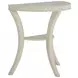 Linda Sesame White Demilune Console Table