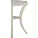 Linda Sesame White Demilune Console Table