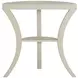 Linda Sesame White Demilune Console Table