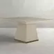 Ferris Cerused White 52" Square Dining Table