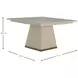 Ferris Cerused White 52" Square Dining Table
