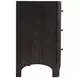 Princeton Cerused Forest Black 6 Drawer Dresser