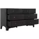 Princeton Cerused Forest Black 6 Drawer Dresser