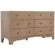 Princeton Blonde Natural 6 Drawer Dresser