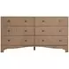 Princeton Blonde Natural 6 Drawer Dresser