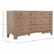 Princeton Blonde Natural 6 Drawer Dresser