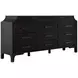 Alexandra Cerused Forest Black 11 Drawer Dresser