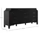 Alexandra Cerused Forest Black 11 Drawer Dresser