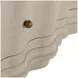 Meredith Textured Cerused White 3 Drawer Nightstand