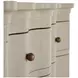 Meredith Textured Cerused White 3 Drawer Nightstand