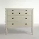 Jennifer Antique Chalk White 4 Drawer Chest
