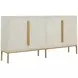 Robinson Sesame White and Stained Gold 4 Door Sideboard