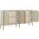 Robinson Sesame White and Stained Gold 4 Door Sideboard