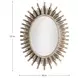 Jean Michel Antique Gold Oval Accent Mirror