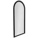 Belle Plaster Black Arched Wall Mirror