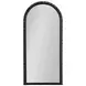Belle Plaster Black Arched Wall Mirror