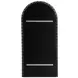 Belle Plaster Black Arched Wall Mirror