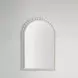 Belle Distressed White Arched Vanity Mirror