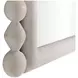 Belle Distressed White Arched Vanity Mirror
