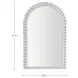 Belle Distressed White Arched Vanity Mirror