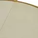 Constance Antique Brass Leaf and White Round Glass Top Side Table