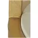 Constance Antique Brass Leaf and White Round Glass Top Side Table