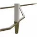 Sue Cerused White and Brushed Gold Rectangular Console Table