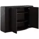Theodore Dark Stained Oak Rectangular Long Console Table