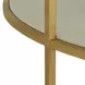 Constance White Round Glass Top Cocktail Table