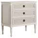 Caroline Cerused White Panel Bedroom Set
