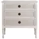 Caroline Cerused White Panel Bedroom Set