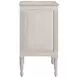 Caroline Cerused White 3 Drawer Nightstand