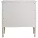 Caroline Cerused White 3 Drawer Nightstand