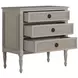 Caroline Cerused White Panel Bedroom Set