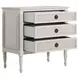 Caroline Cerused White Panel Bedroom Set