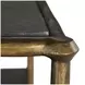 Reese Cerused Forest Black and Dark Antique Brass 2 Drawer Nightstand