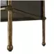 Reese Cerused Forest Black and Dark Antique Brass 2 Drawer Nightstand