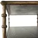 Reese Cerused Forest Black and Dark Antique Brass 2 Drawer Nightstand