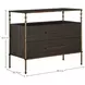 Reese Cerused Forest Black and Dark Antique Brass 2 Drawer Nightstand