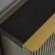 Riggs Sesame Black and Stained Gold 2 Drawer Nightstand
