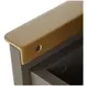 Riggs Sesame Black and Stained Gold 2 Drawer Nightstand