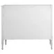Caroline Cerused White and Brown 4 Drawer Chest