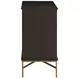 Riggs Sesame Black and Stained Brass 3 Drawer Chest