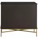 Riggs Sesame Black and Stained Brass 3 Drawer Chest